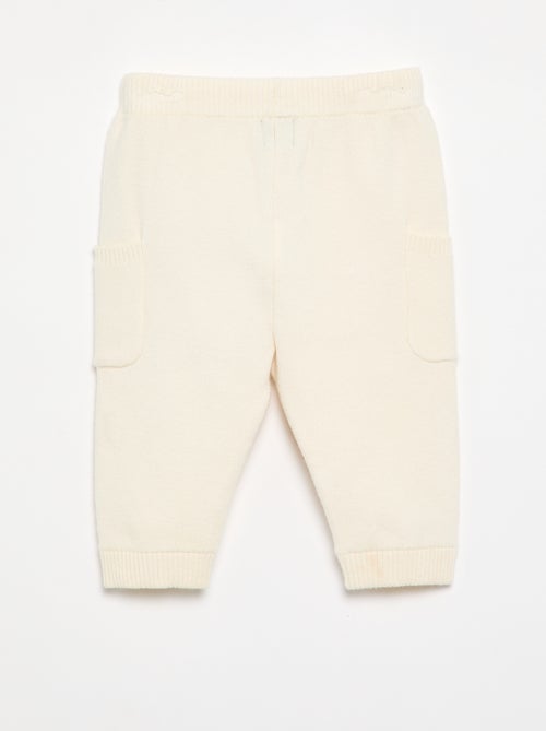 Pantalone a tinta unita in maglia - Kiabi