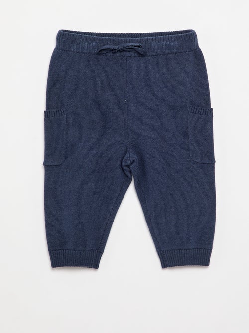 Pantalone a tinta unita in maglia - Kiabi