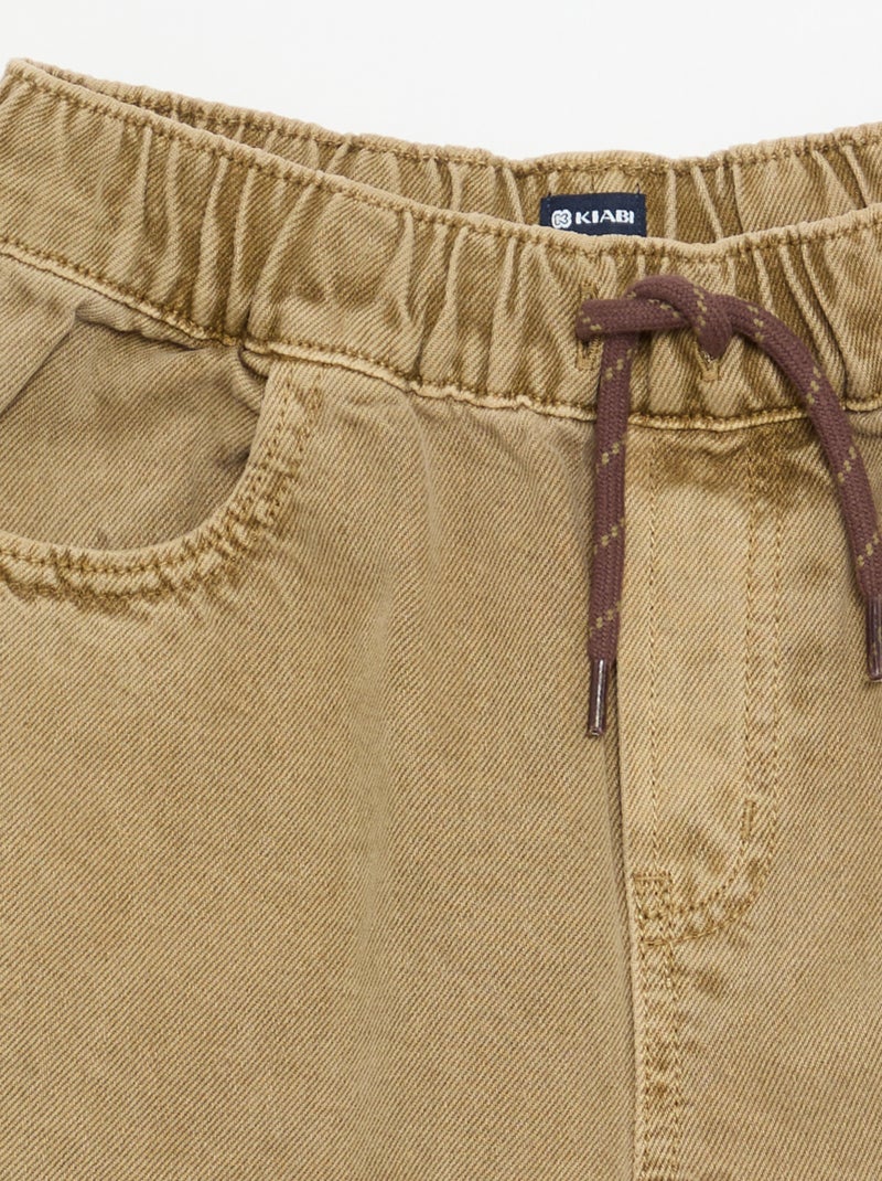 Pantalone ampio a tinta unita Beige - Kiabi