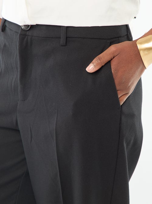 Pantalone ampio a vita alta con cintura e passanti - Kiabi