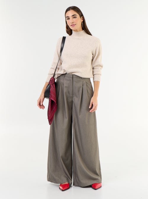 Pantalone ampio a vita alta - Kiabi Pantalone ampio a vita alta - Kiabi