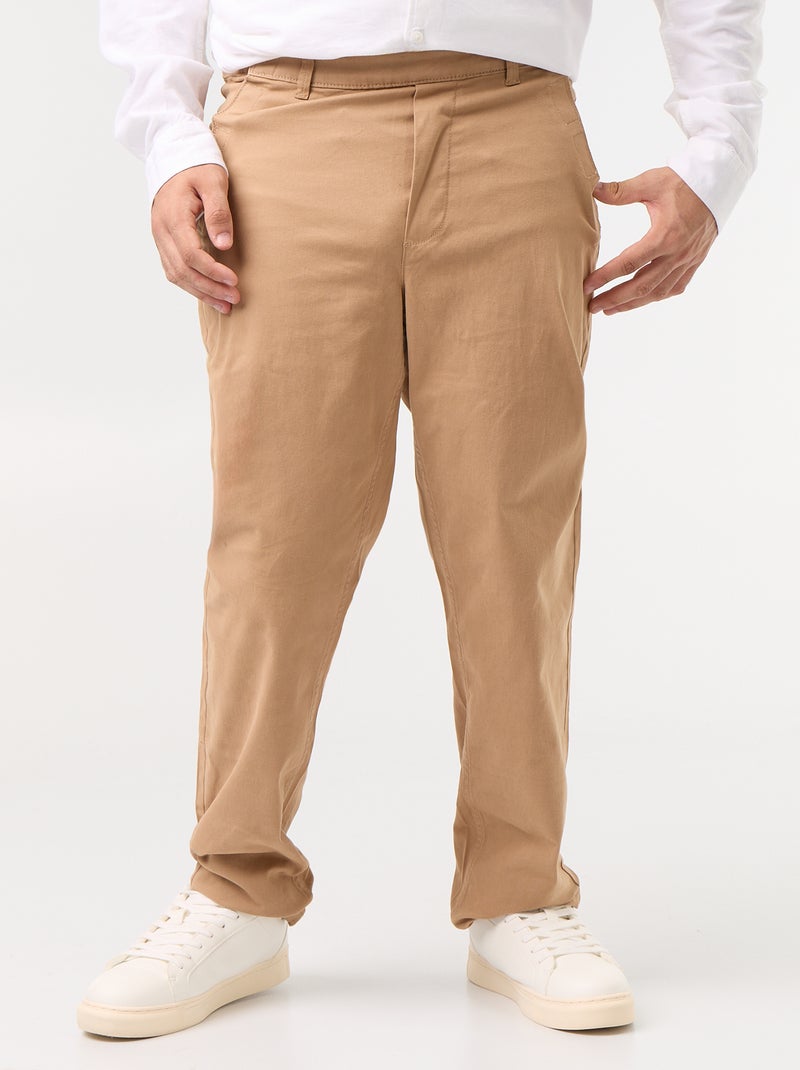 Pantalone chino - collezione facile da indossare Beige - Kiabi