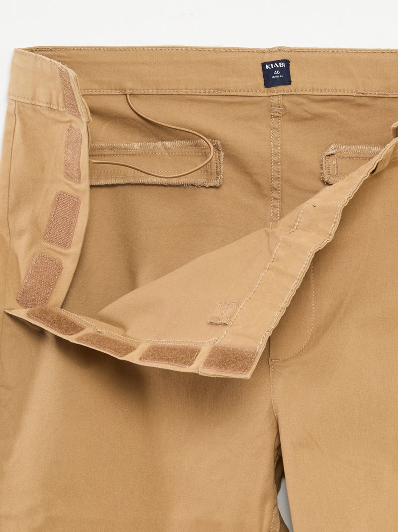 Pantalone chino - collezione facile da indossare Beige - Kiabi