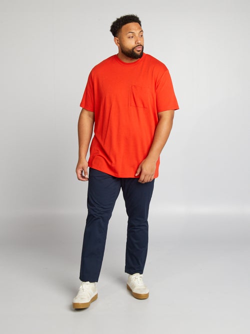 Pantalone chino slim in cotone stretch - L30 - Kiabi Pantalone chino slim in cotone stretch - L30 - Kiabi