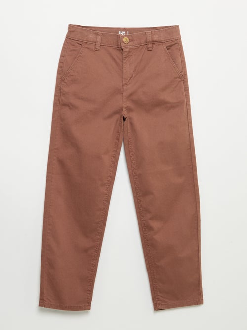 Pantalone chino slim - Kiabi