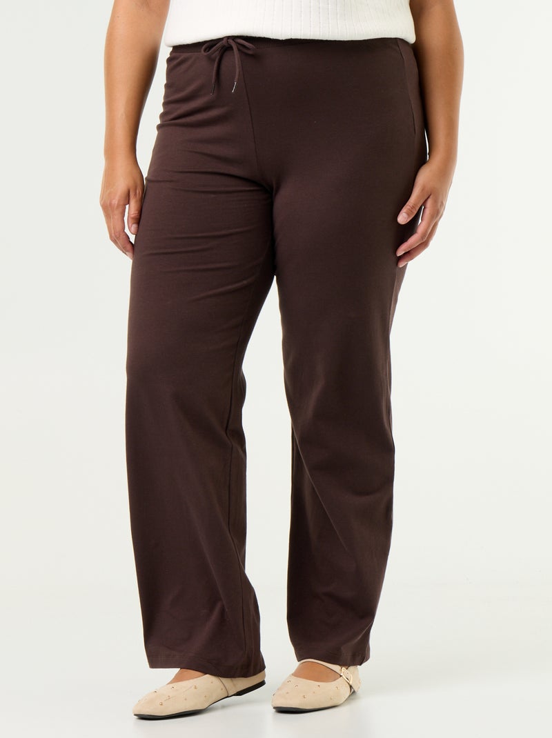Pantalone comfort leggero Marrone - Kiabi