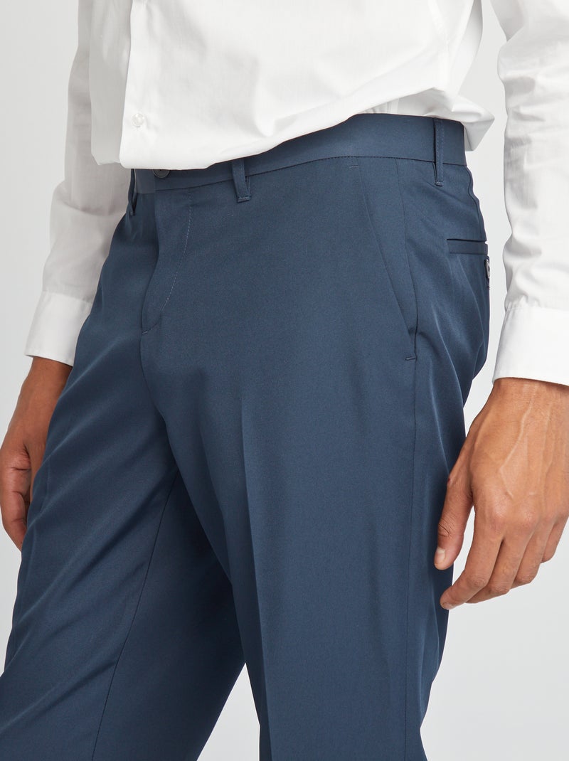 Pantalone da abito slim blu - Kiabi