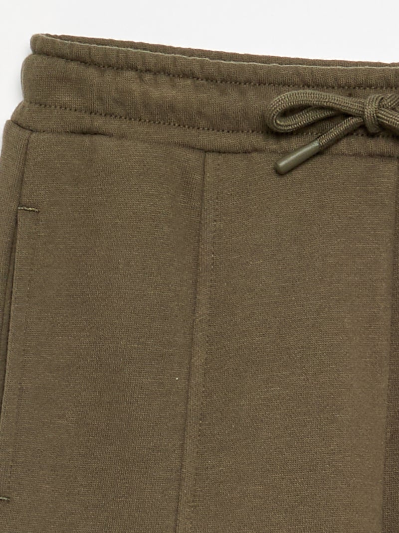 Pantalone da jogging tinta unita Kaki - Kiabi