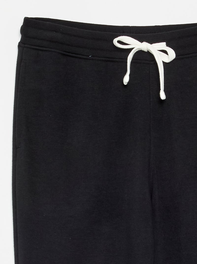 Pantalone da jogging tinta unita Nero - Kiabi