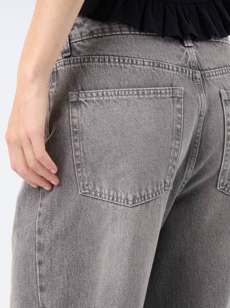 Pantalone denim baggy Grigio - Kiabi