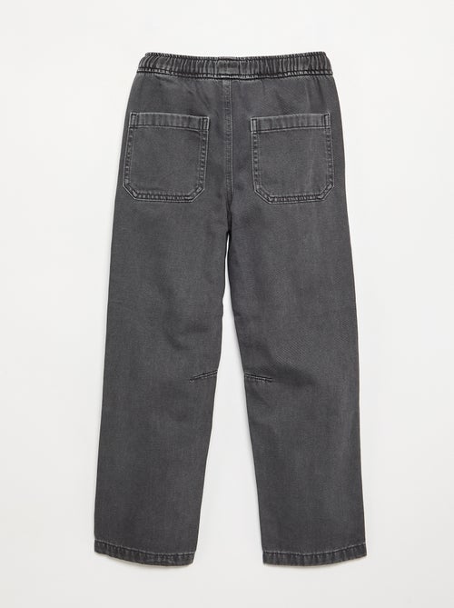Pantalone dritto in twill - vestibilità aderente - Kiabi