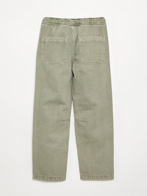 Pantalone dritto in twill - vestibilità aderente - Kiabi Pantalone dritto in twill - vestibilità aderente - Kiabi