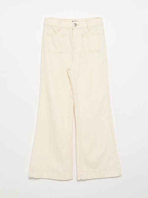 Pantalone flare in denim - Kiabi