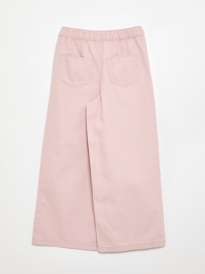 Pantalone in cotone - vestibilità comoda Viola - Kiabi