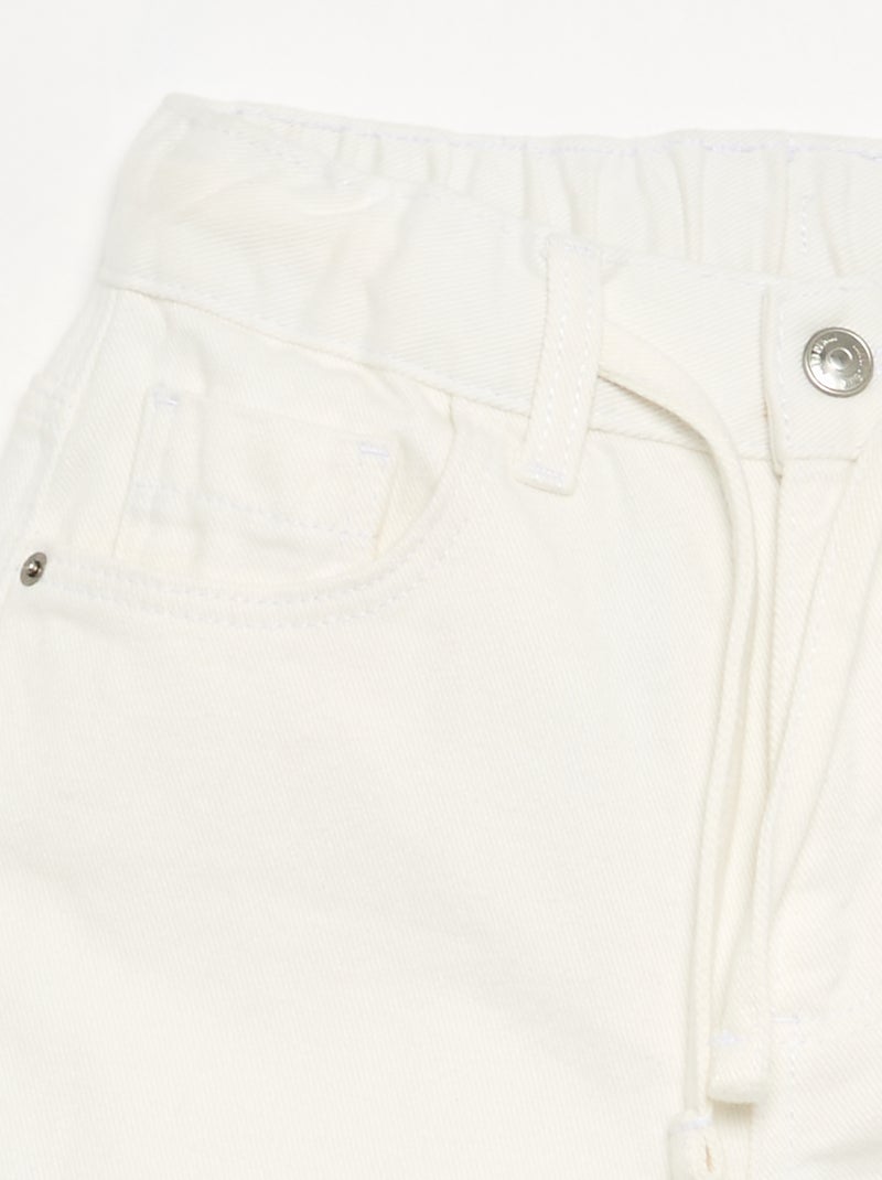 Pantalone in denim a gamba larga Blu - Kiabi