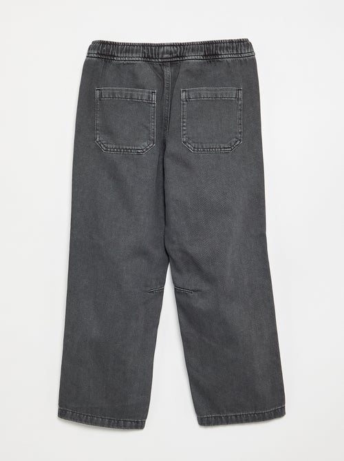 Pantalone in denim con vita elasticizzata - vestibilità comoda - Kiabi