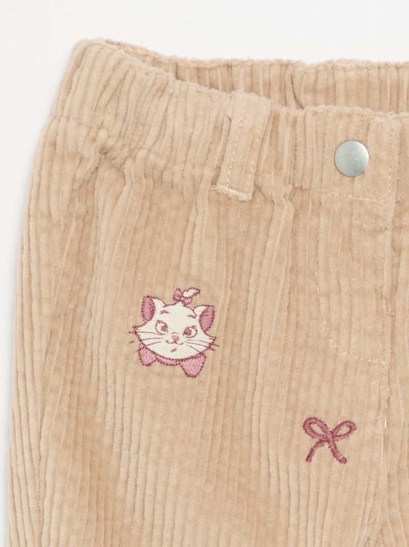 Pantalone in velluto 'Disney' 'Marie' Marrone - Kiabi