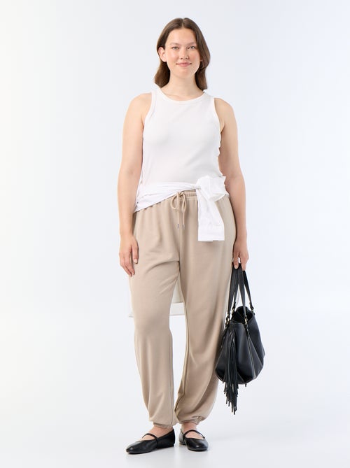 Pantalone jogging in french terry - Kiabi Pantalone jogging in french terry - Kiabi