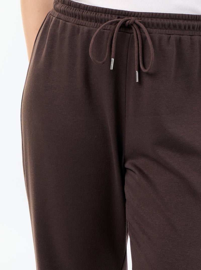 Pantalone jogging in french terry Marrone - Kiabi