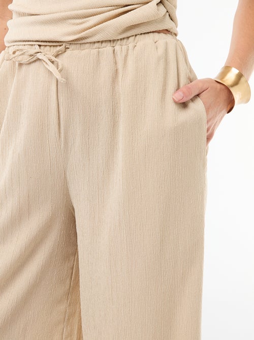 Pantalone largo in maglia da donna - Kiabi