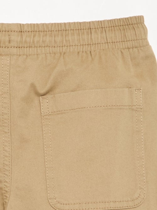 Pantalone modello jogger in twill - taglio confortevole - Kiabi