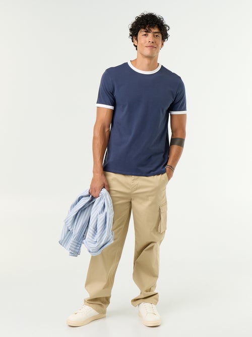 Pantalone multitasche regular fit - Kiabi