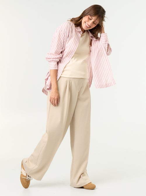 Pantalone premaman con pinces - Kiabi Pantalone premaman con pinces - Kiabi