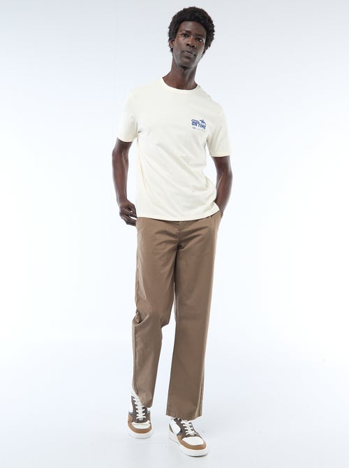 Pantalone regular in twill - Kiabi Pantalone regular in twill - Kiabi