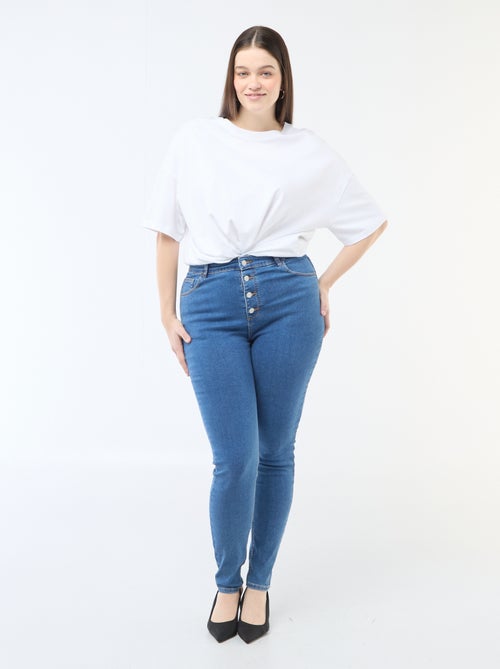 Pantalone skinny a vita altissima - L34 - Kiabi