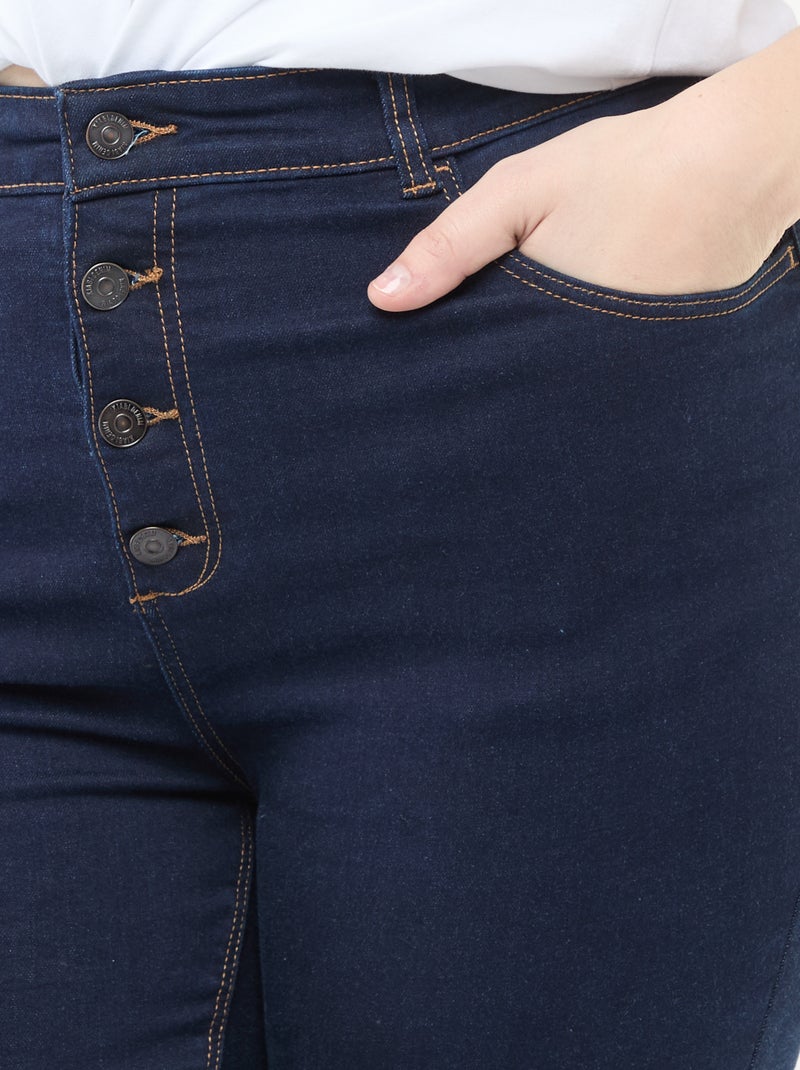 Pantalone skinny a vita altissima - L34 Blu - Kiabi