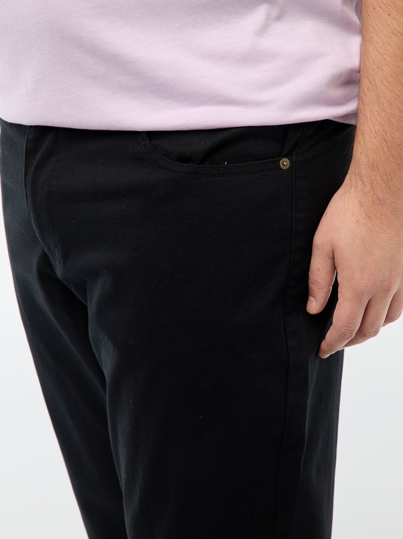 Pantalone slim - L34 nero - Kiabi