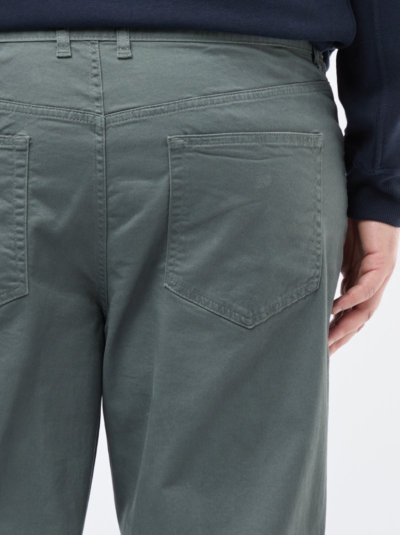 Pantalone slim - L34 Verde - Kiabi