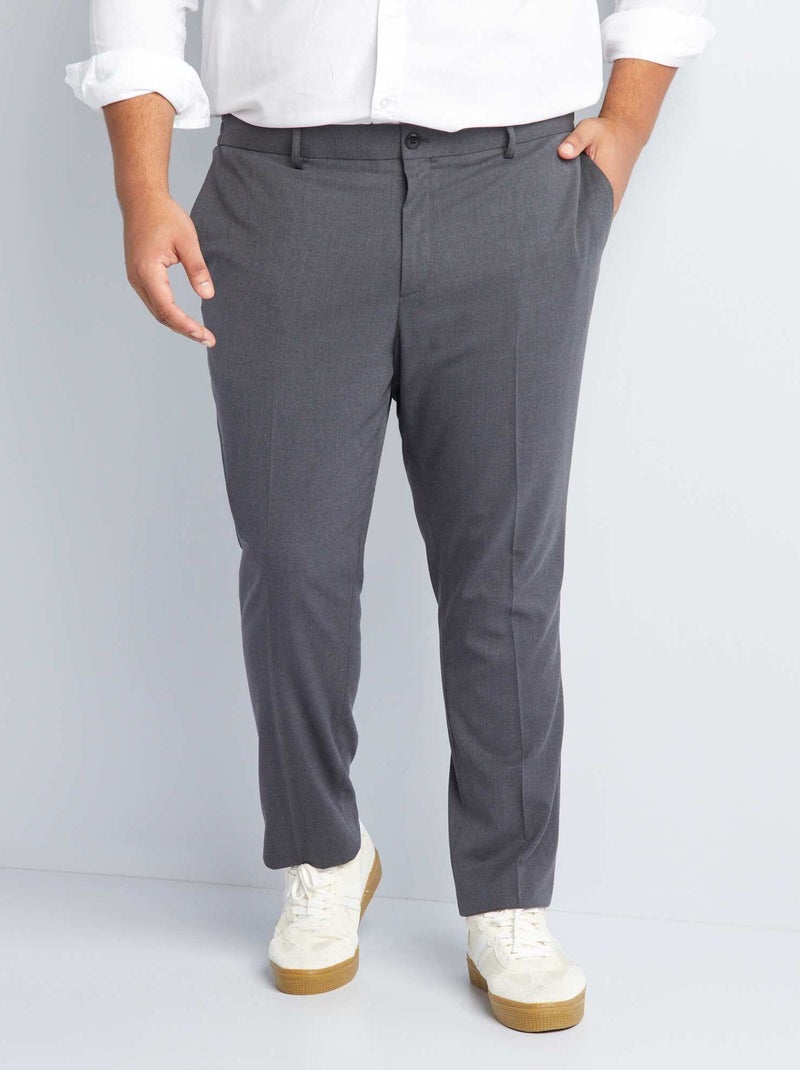 Pantalone slim da completo GRIGIO - Kiabi