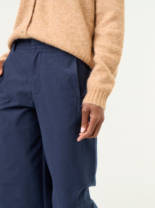Pantalone tinta unita a gamba larga - Kiabi