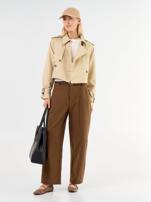 Pantalone tinta unita a gamba larga - Kiabi Pantalone tinta unita a gamba larga - Kiabi