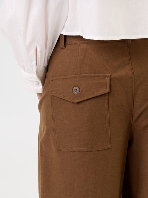 Pantalone tinta unita a gamba larga - Kiabi Pantalone tinta unita a gamba larga - Kiabi