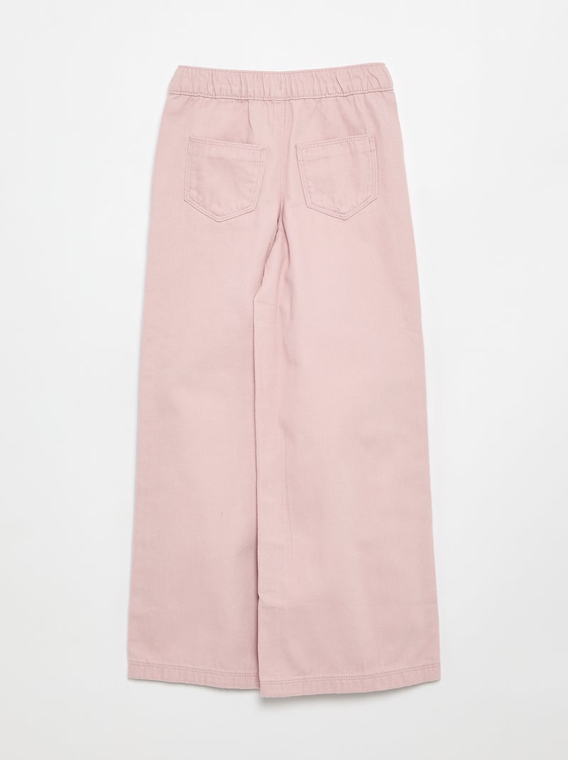 Pantalone wide leg - taglio aderente Viola - Kiabi