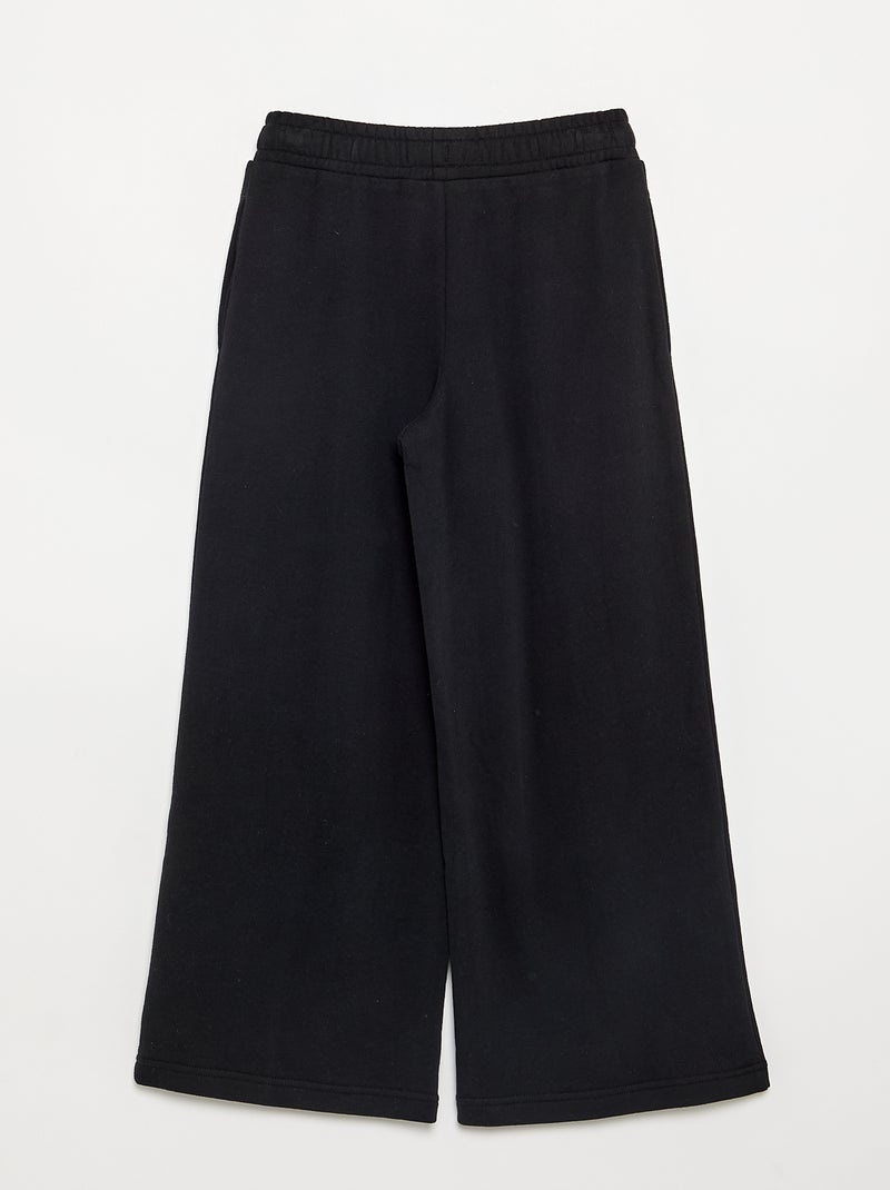 Pantalone wide leg tinta unita Nero - Kiabi
