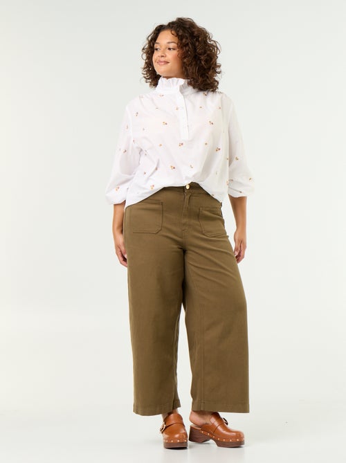 Pantaloni a gamba larga / wide leg a vita standard - Kiabi