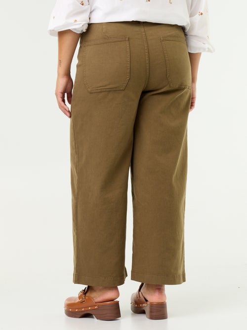 Pantaloni a gamba larga / wide leg a vita standard - Kiabi