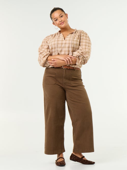 Pantaloni a gamba larga / wide leg a vita standard - Kiabi