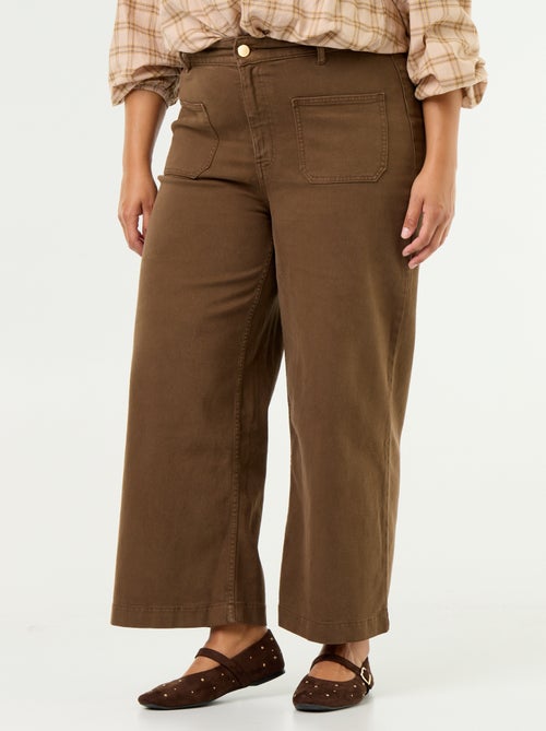 Pantaloni a gamba larga / wide leg a vita standard - Kiabi