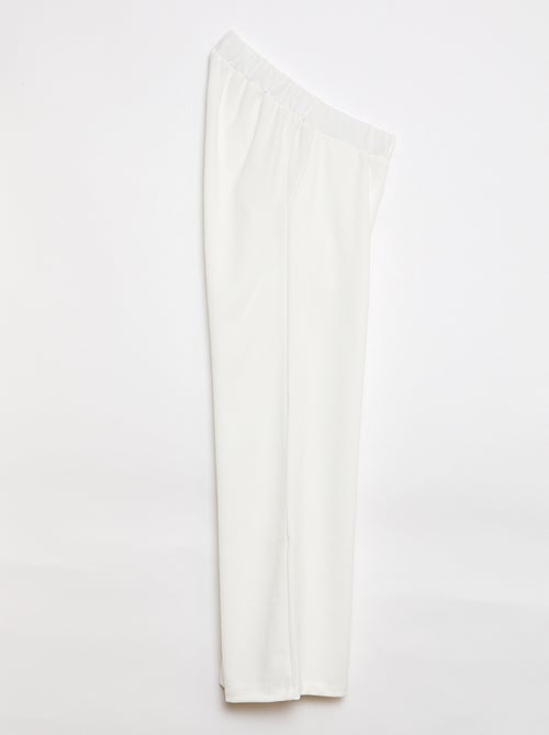 Pantaloni a palazzo da donna a vita alta tinta unita - Kiabi