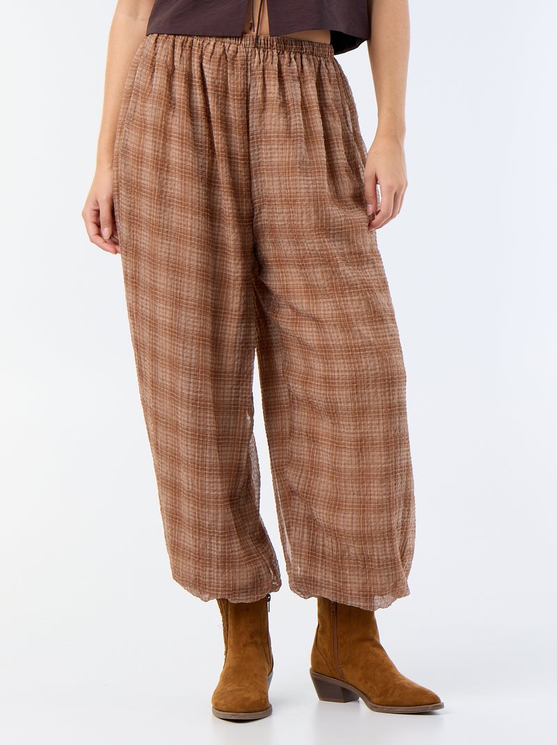 Pantaloni a palloncino leggeri Beige - Kiabi