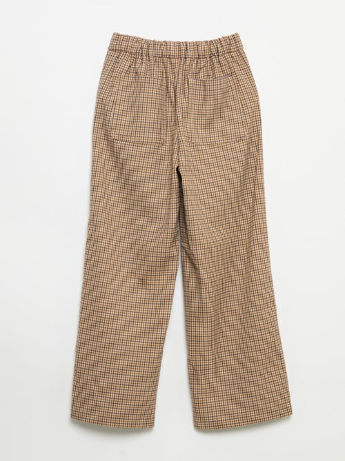 Pantaloni a quadri a gamba larga - Kiabi Pantaloni a quadri a gamba larga - Kiabi