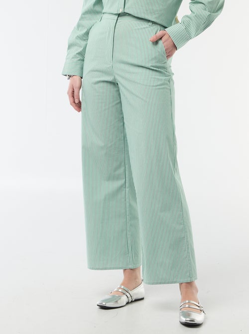 Pantaloni ampi a righe - Kiabi