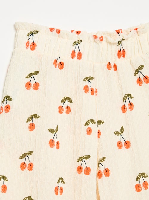 Pantaloni ampi con balze sul fondo - Kiabi