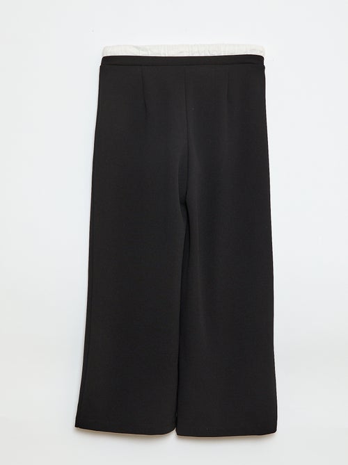 Pantaloni ampi con effetto 2 in 1 stile shorts - Kiabi