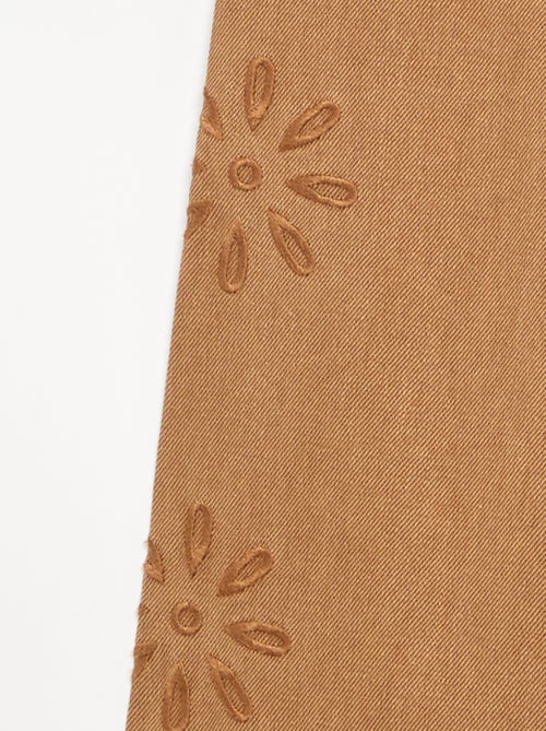 Pantaloni ampi con ricami a fiori - Kiabi Pantaloni ampi con ricami a fiori - Kiabi