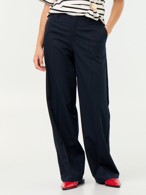 Pantaloni ampi fluidi a tinta unita - Kiabi